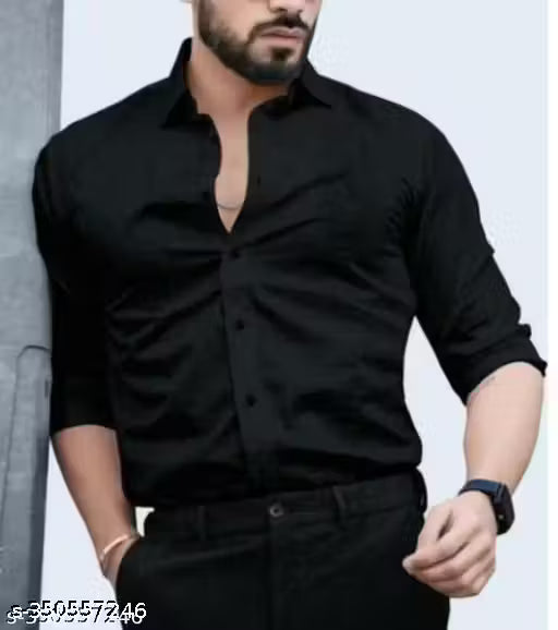 MEN'S TRENDING PLANE BLACK SHIRT