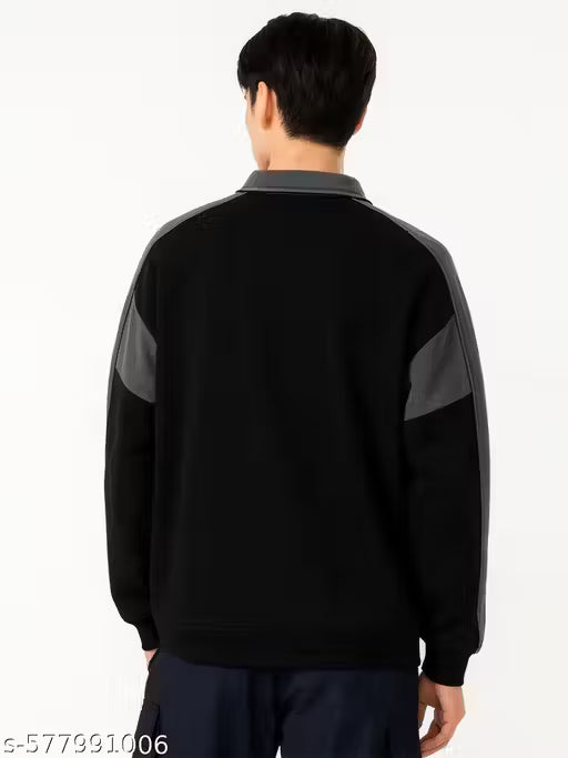 MEN'S HALF ZIPPER POLO SWEATSHIRTS