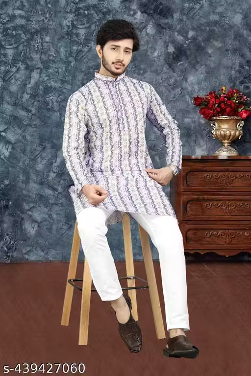 MEN'S TRENDING PRINTED KURTA