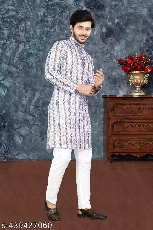 MEN'S TRENDING PRINTED KURTA