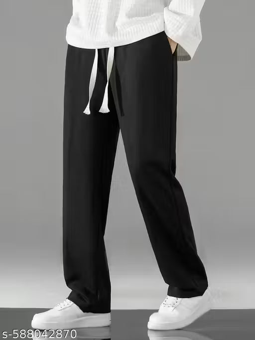 Men's Flared Track Pants / Loose Fit Track Pants For Men/Stylish