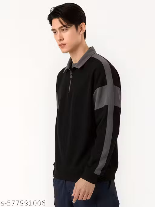 MEN'S HALF ZIPPER POLO SWEATSHIRTS
