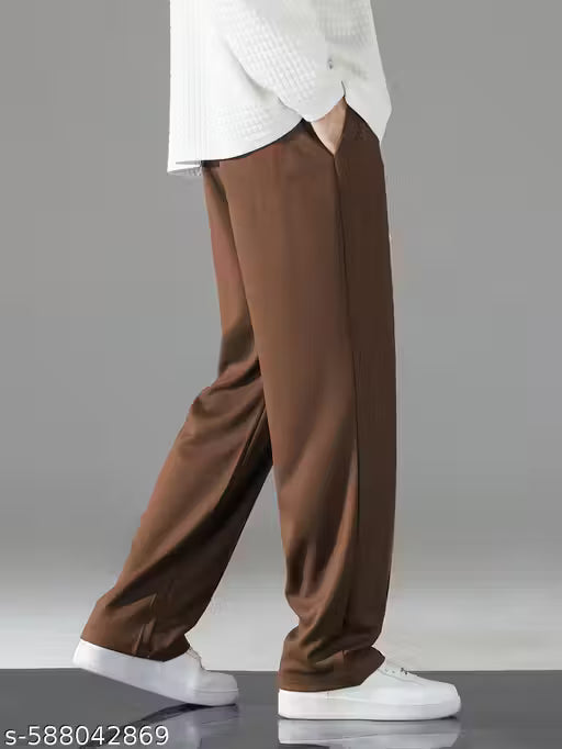 Men's Flared Track Pants / Loose Fit Track Pants For Men/Stylish