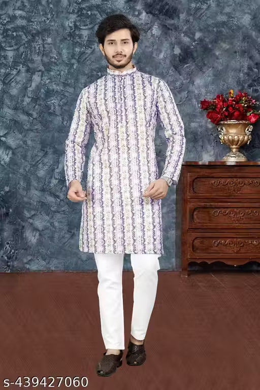 MEN'S TRENDING PRINTED KURTA